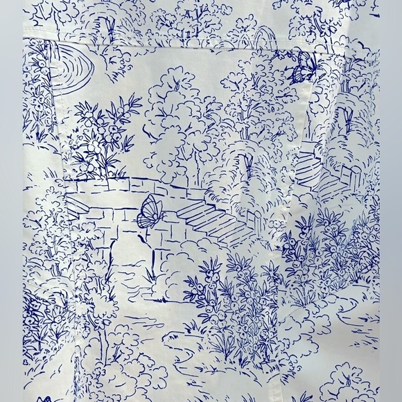 Cinq A Sept Garden Toile Scrunched Canyon Buttoned Jacket Size 10 NWOT - Picture 5 of 15